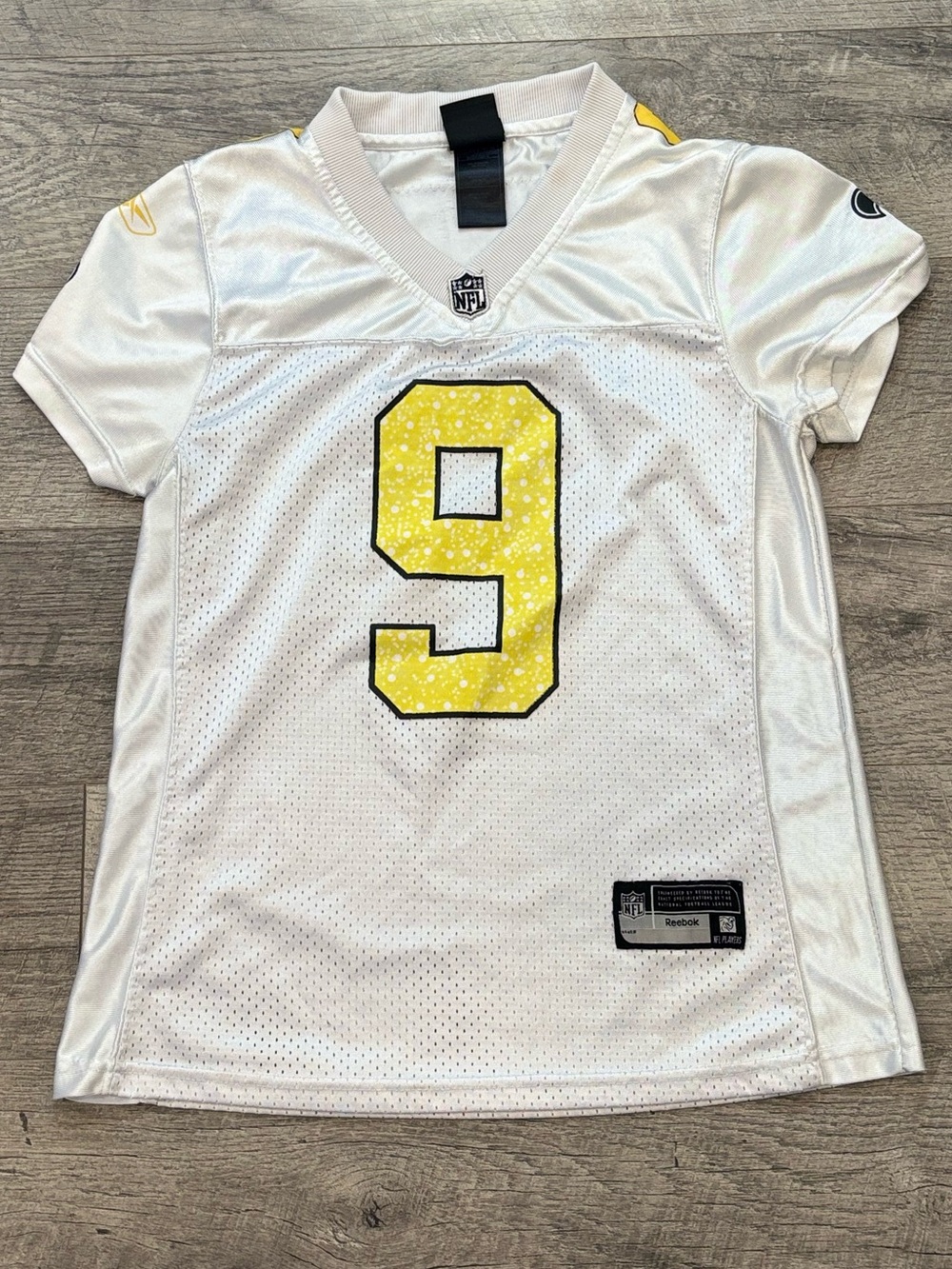 Reebok NFL New Orleans Saints Drew Brees #9 Womenās Jersey Size S White